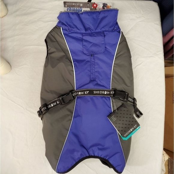 Shedrow K9 Chinook Dog Coat - Blue and Grey Sz MEDIUM - Picture 2 of 7